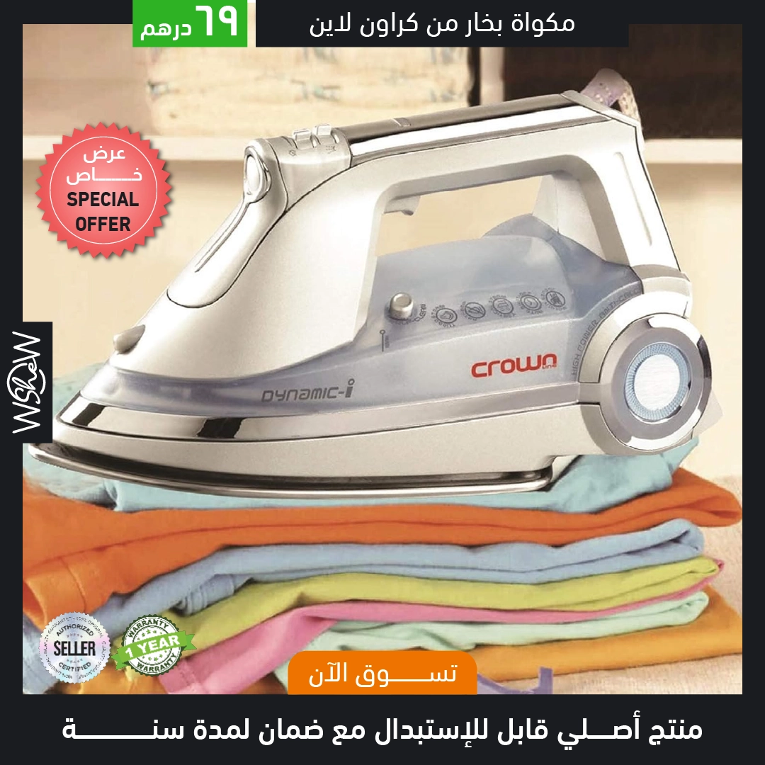 Crown Line Steam Iron