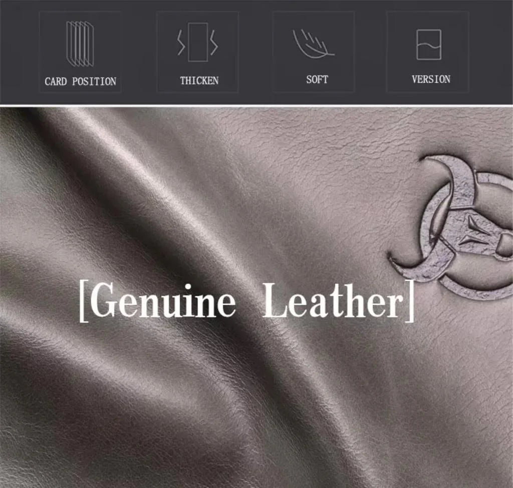 Bullcaptain Zipper Men's Wallet