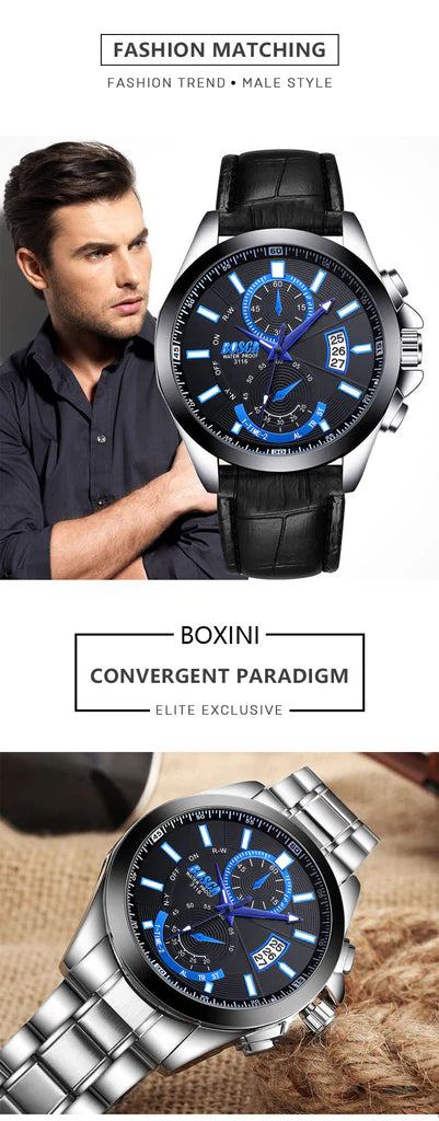 BOSCA Men's Watch Luminous Watch