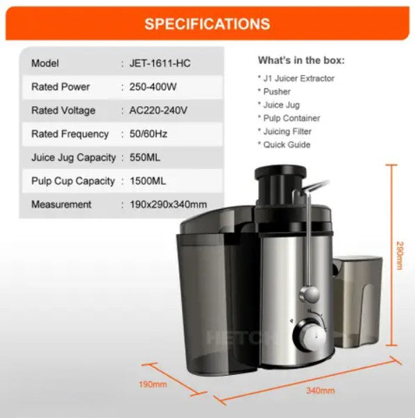 HTH Electric Juice Machine