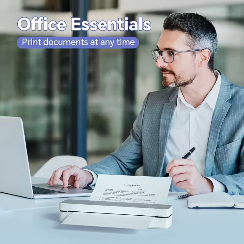 Portable Wireless Travel Thermal Printer