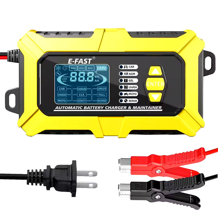 Smart Battery Charger + Battery Tester 2 i n 1 (E-FAST 12V6A)