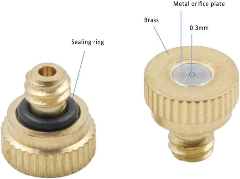 Brass Nozzle For Outdoor Cooling System
