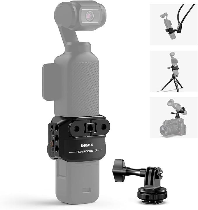 Video Recording Rig with Action Camera Extension Adapter
