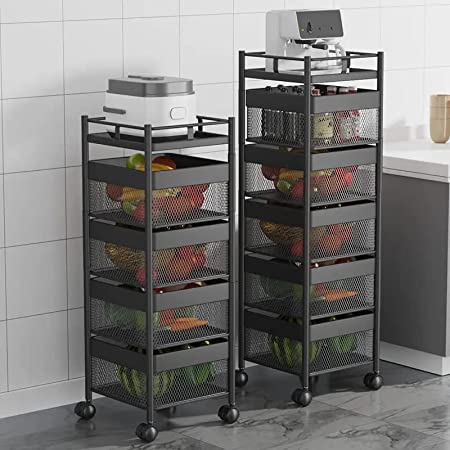 Thickened Metal Kitchen Vegetable Storage Basket