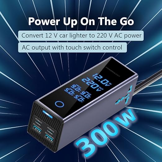 Powerology 300W Car Power Inverter