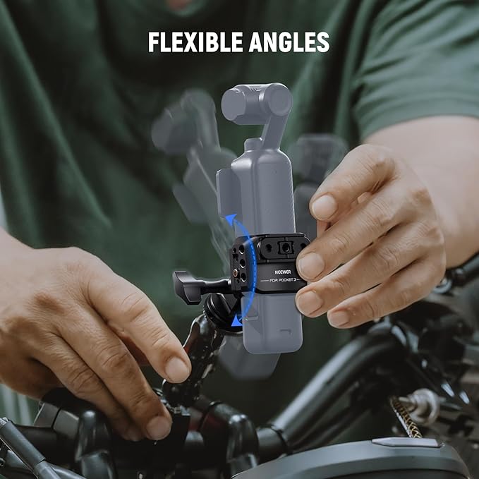 Video Recording Rig with Action Camera Extension Adapter