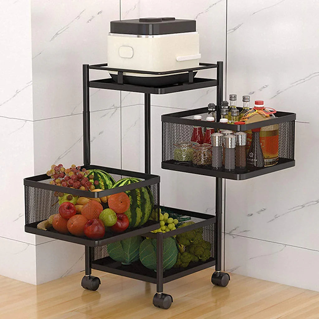 Thickened Metal Kitchen Vegetable Storage Basket