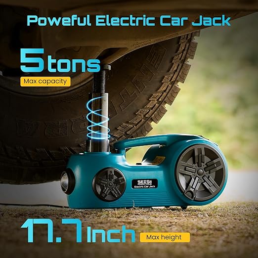 Electric Car Jack Kit: 5 Ton 12V Hydraulic car Jack