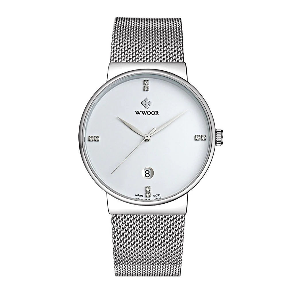 Men's Stainless Steel Mesh Belt Watch