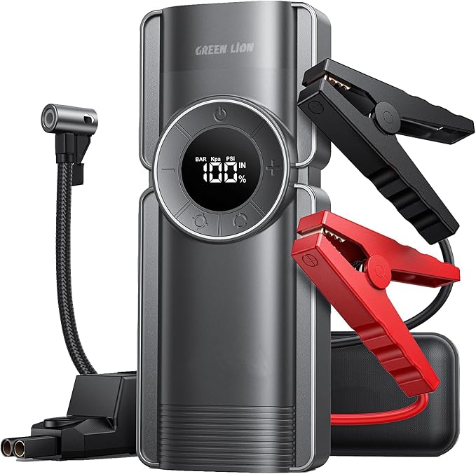 12V Jump Starter, 150 PSI Air Compressor (5tires Working)