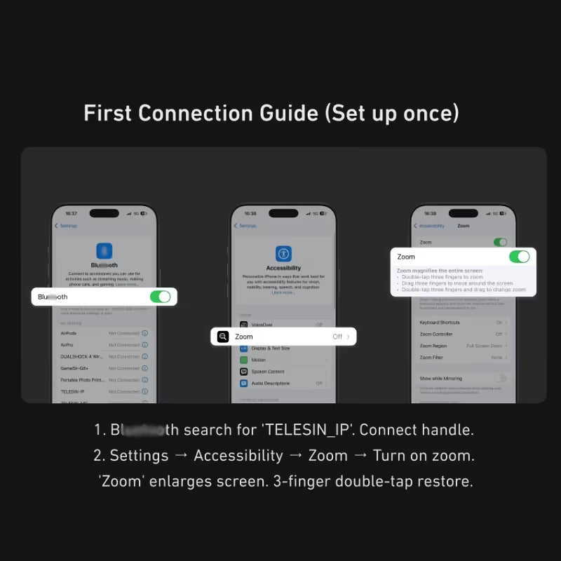 Wireless Qi Charging, Remote Zoom