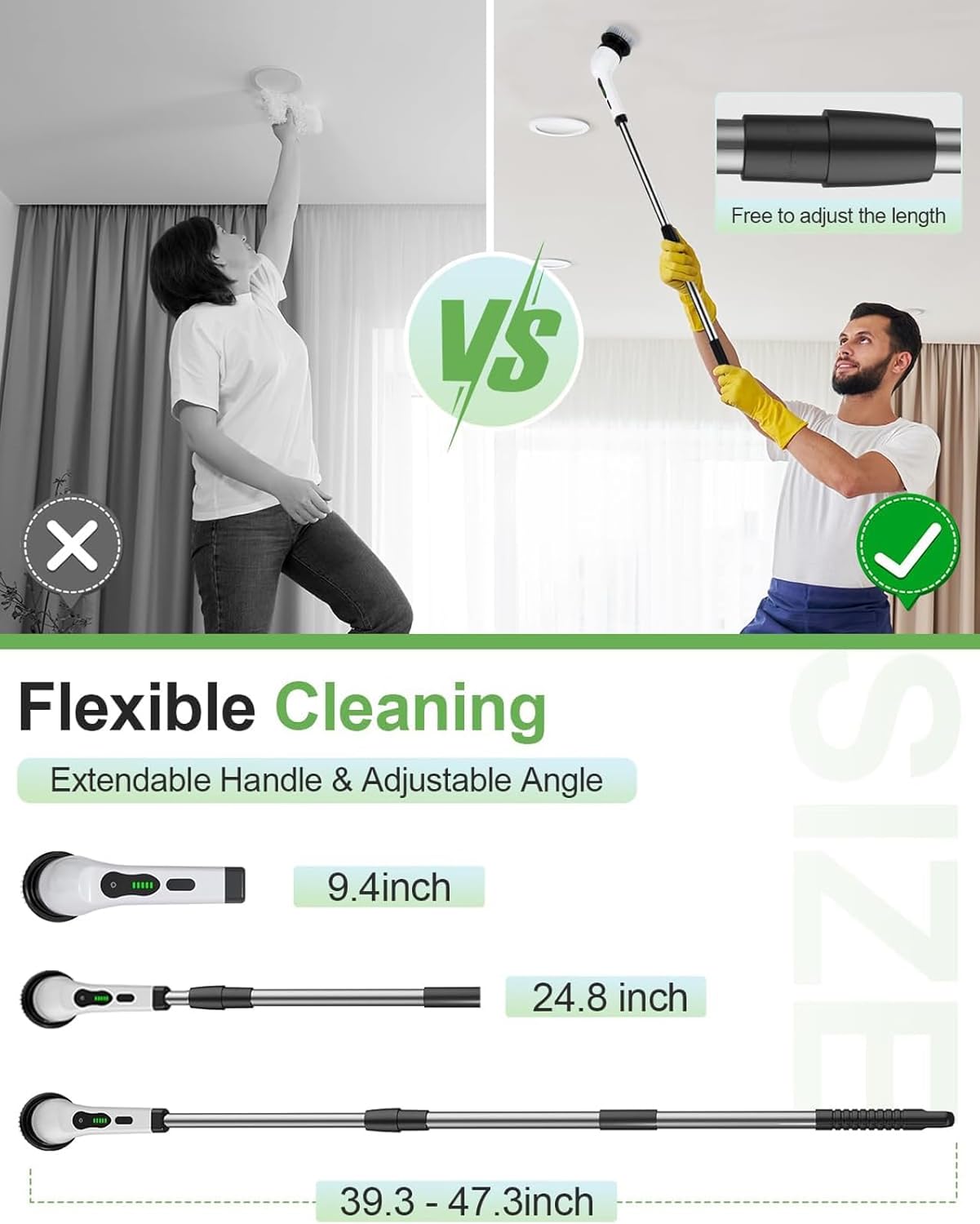 Electric Cleaning Brush Scrubber