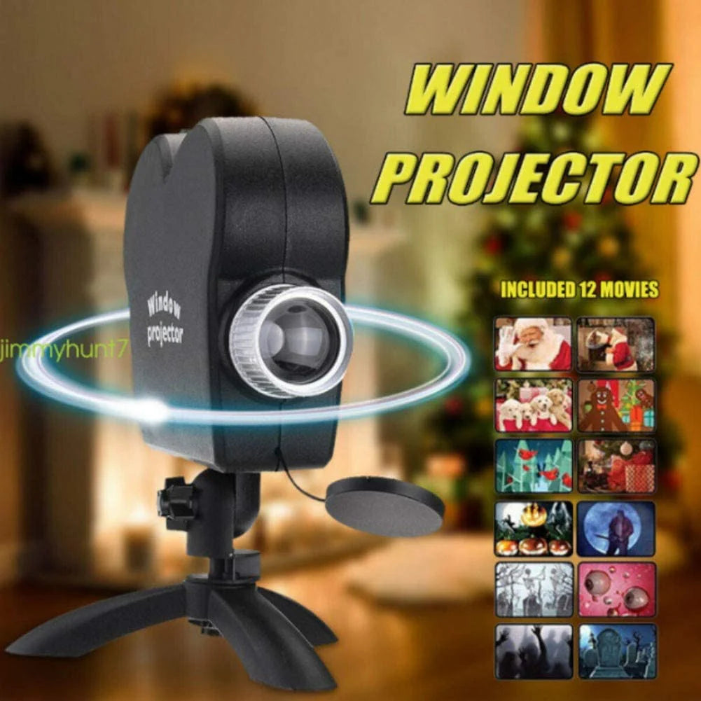 Halloween & Christmas movie decor for window