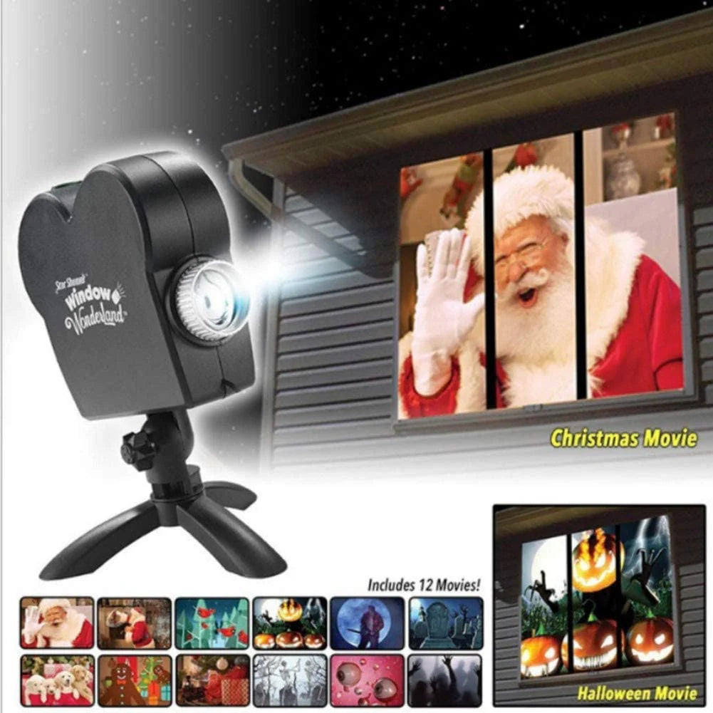Halloween & Christmas movie decor for window
