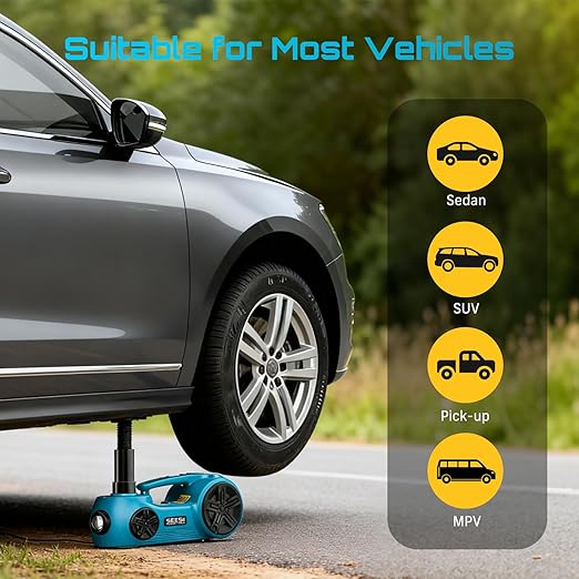 Electric Car Jack Kit: 5 Ton 12V Hydraulic car Jack