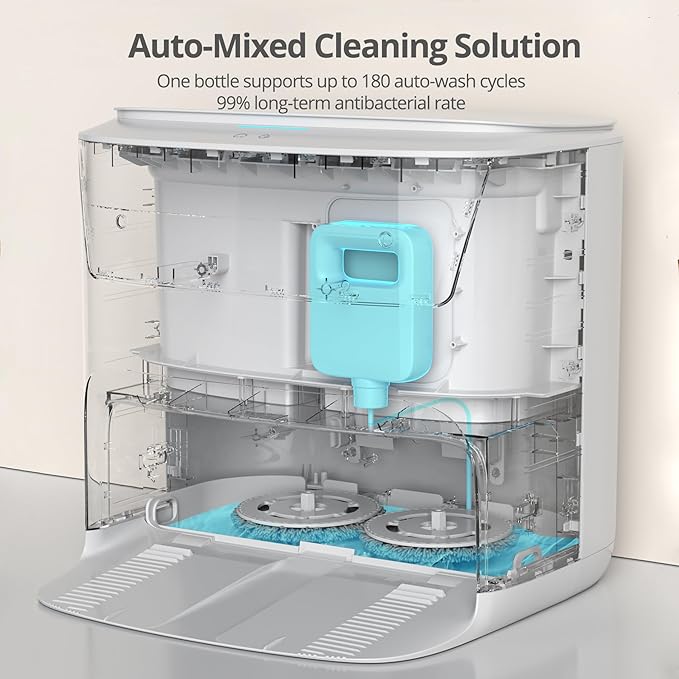 Robot Vacuum and Mop,Dual Spinning Mops