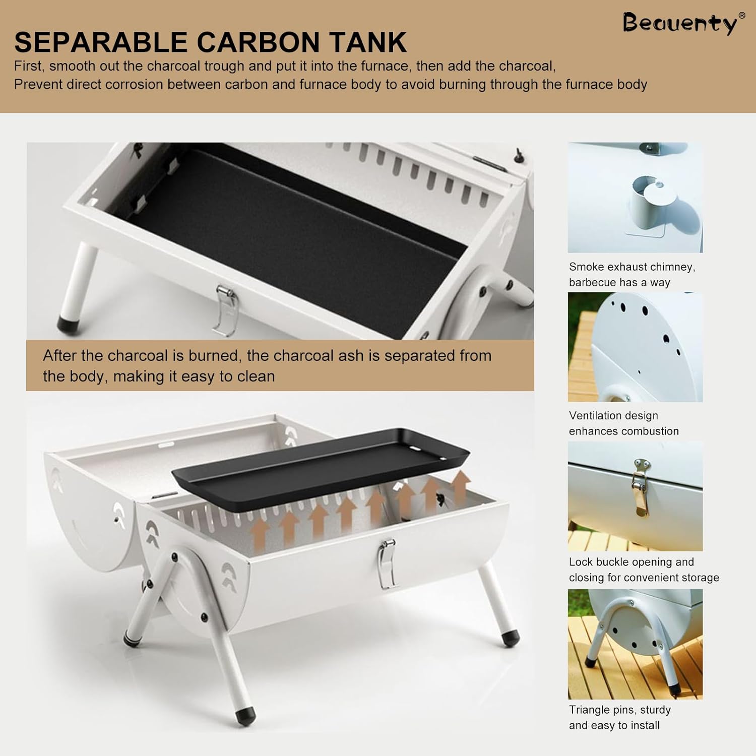 Charcoal Barbecue Grill Set