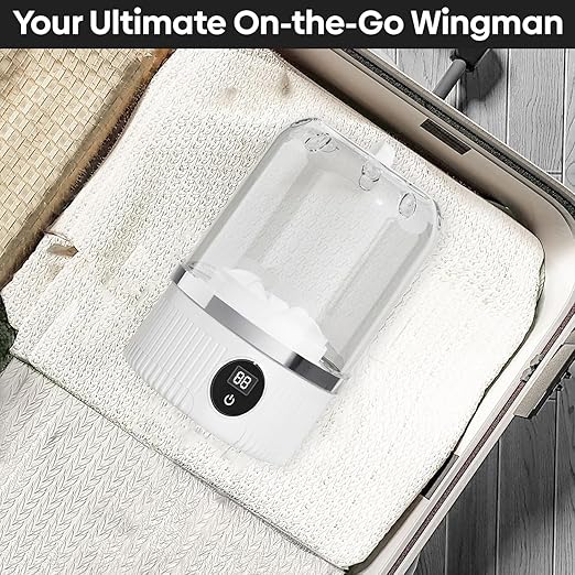 Mini Portable Washing Machine 1.2L, Digital Timer