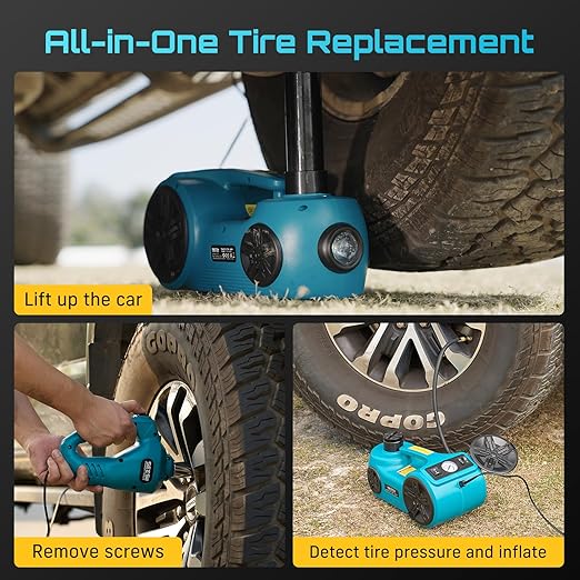 Electric Car Jack Kit: 5 Ton 12V Hydraulic car Jack