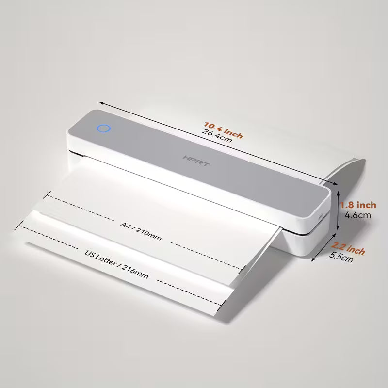 Portable Wireless Travel Thermal Printer