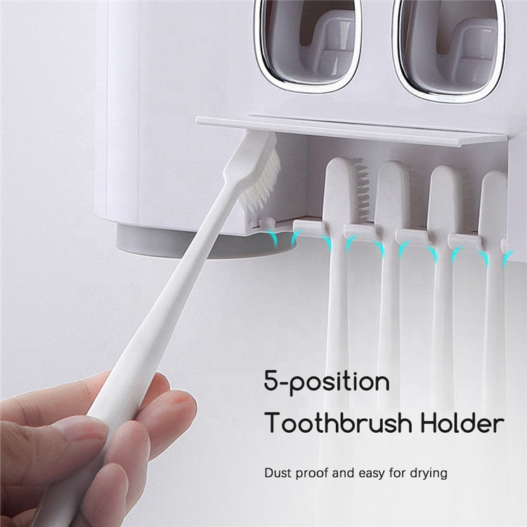 Automatic Toothbrush Holder with Toothpaste
