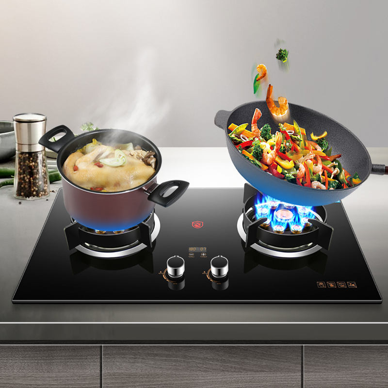 Cooktop Built-in Stainless Steel Glass Household Cooktop Gas Stove