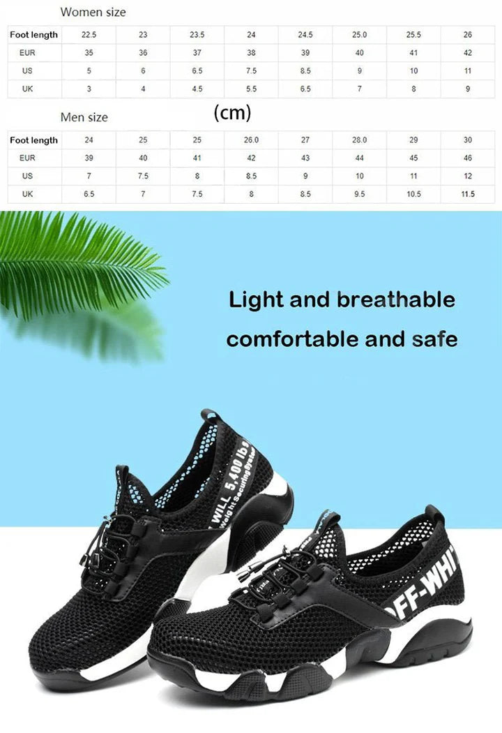 BREATHABLE SAFETY SHOES